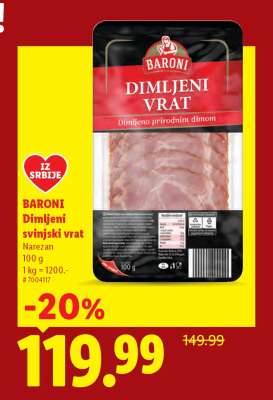 Baroni Dimljeni svinjski vrat