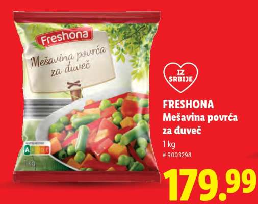 Freshona Mešavina povrća za đuveč