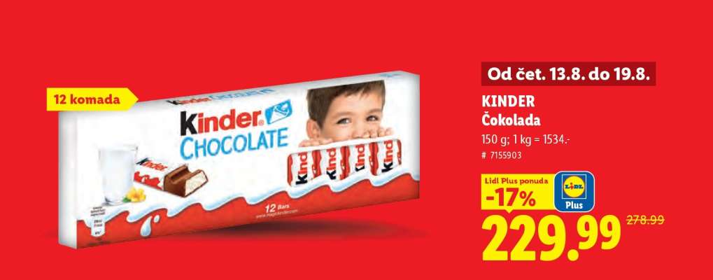 Kinder Čokolada