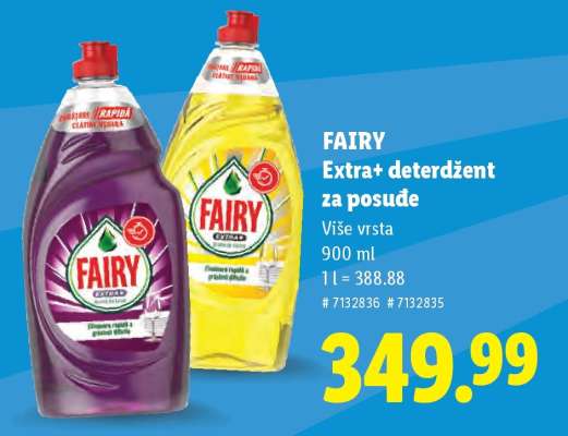 Fairy Extra+ deterdžent za posuđe
