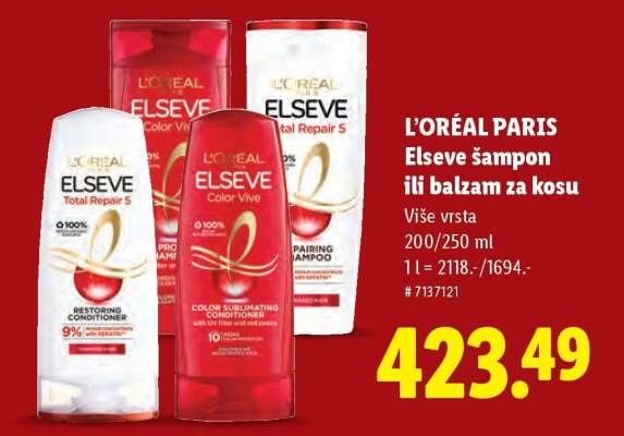 L'Oréal Paris Elseve Šampon ili balzam za kosu