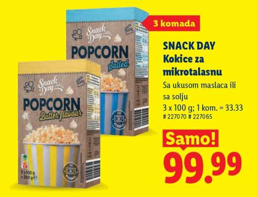 SNACK DAY Kokice za mikrotalasnu