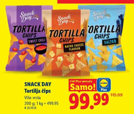 Snack Day Tortilja čips