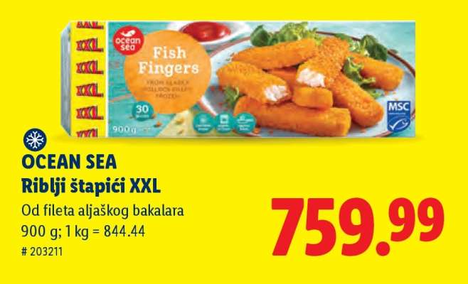 Ocean Sea Riblji štapići XXL