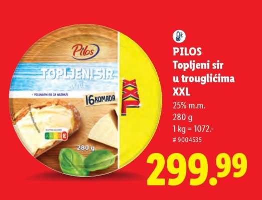 PILOS Topljeni sir u trouglićima XXL