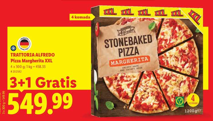 Trattoria Alfredo Pizza Margherita XXL