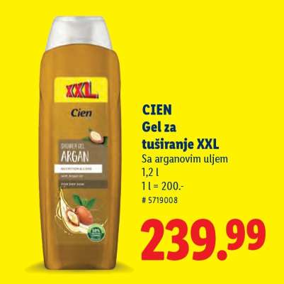 Cien Gel za tuširanje XXL