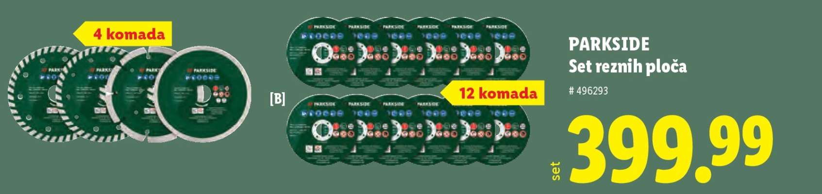 Parkside Set reznih ploča