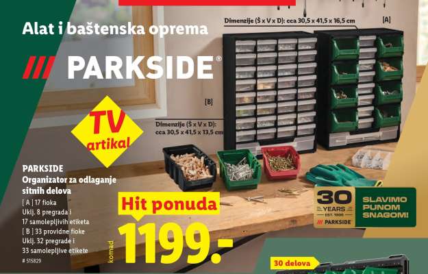 PARKSIDE Organizator za odlaganje sitnih delova