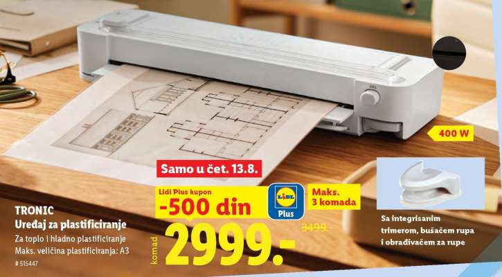 TRONIC Uređaj za plastificiranje