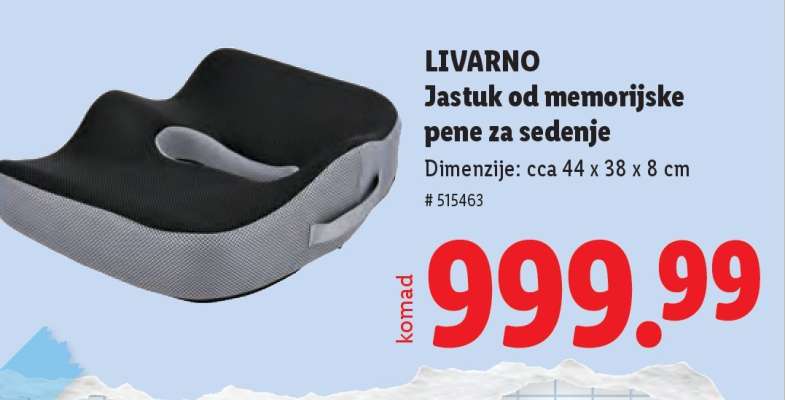 LIVARNO Jastuk od memorijske pene za sedenje