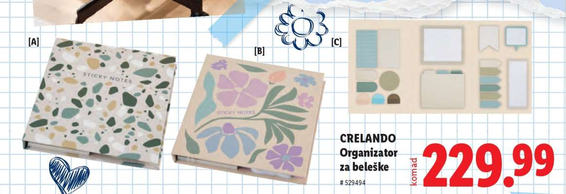 CRELANDO Organizator za beleške