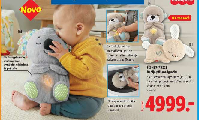 FISHER-PRICE Dečja plišana igračka