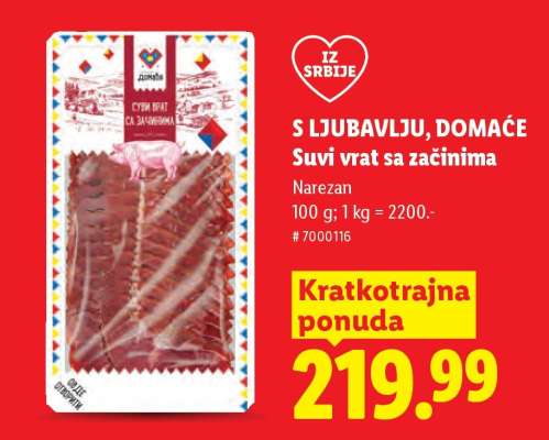 S ljubavlju, domaće Suvi vrat sa začinima