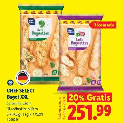 Chef Select Baget XXL