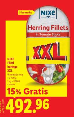 NIXE Fileti haringe XXL
