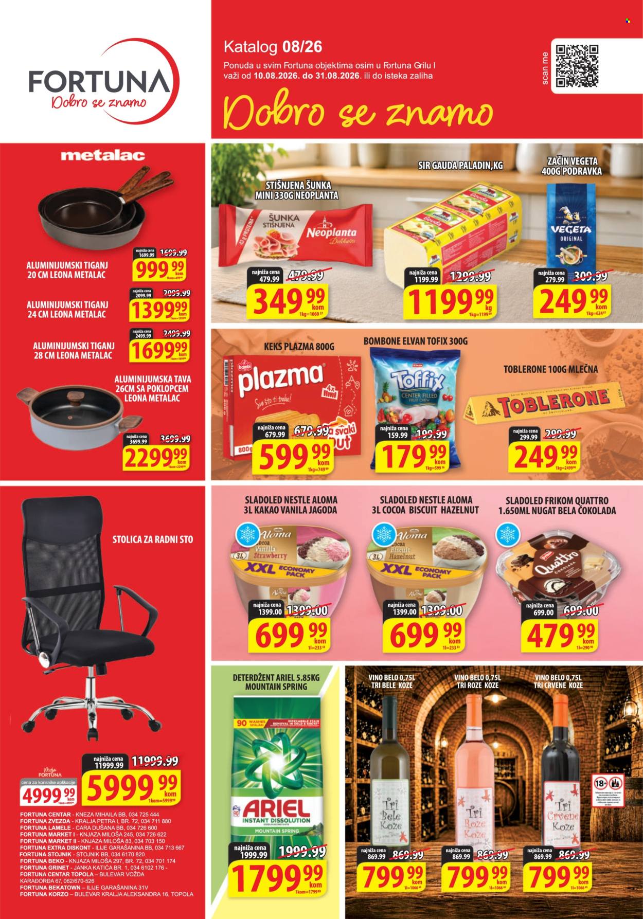 Fortuna Market katalog - 10.08.2026 - 31.08.2026. Stranica 1