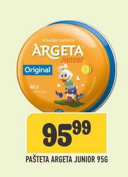 Pašteta Argeta Junior 95g