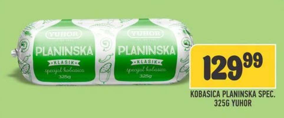 Kobasica Planinska Specijal 325g Yuhor