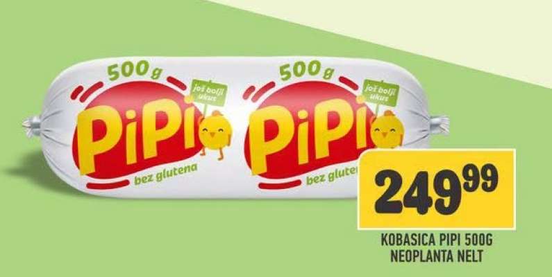 Kobasica Pipi 500g Neoplanta Nelt