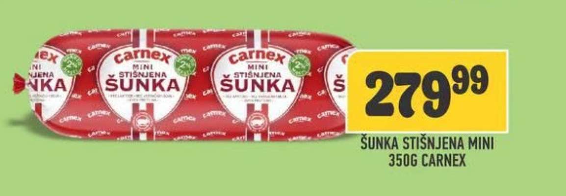 Šunka Stišnjena Mini 350g Carnex
