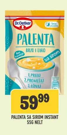 PALENTA SA SIROM INSTANT 55G NELT