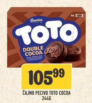 Čajno pecivo TOTO Cocoa