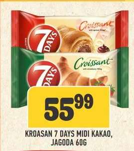 Kroasan 7 Days Midi Kakao, Jagoda 60g