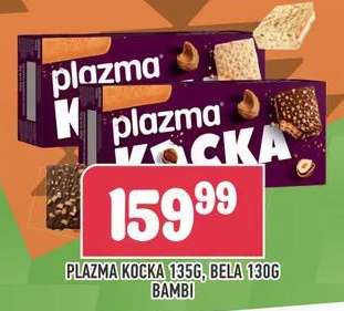 Plazma Kocka 135g, Bela 130g Bambi