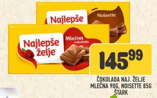 ČOKOLADA NAJLEPŠE ŽELJE