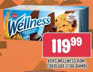 Keks Wellness Komadići Crne Čokolade 210g Bambi