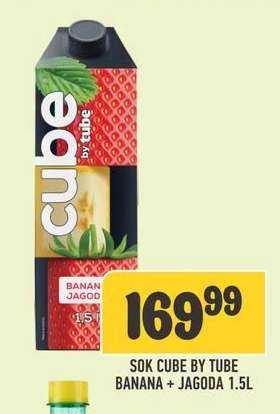 Sok Cube by Tube Banana + Jagoda 1.5L