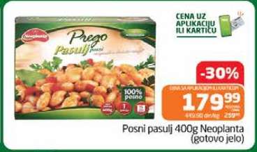 Posni pasulj 400g Neoplanta (gotovo jelo)