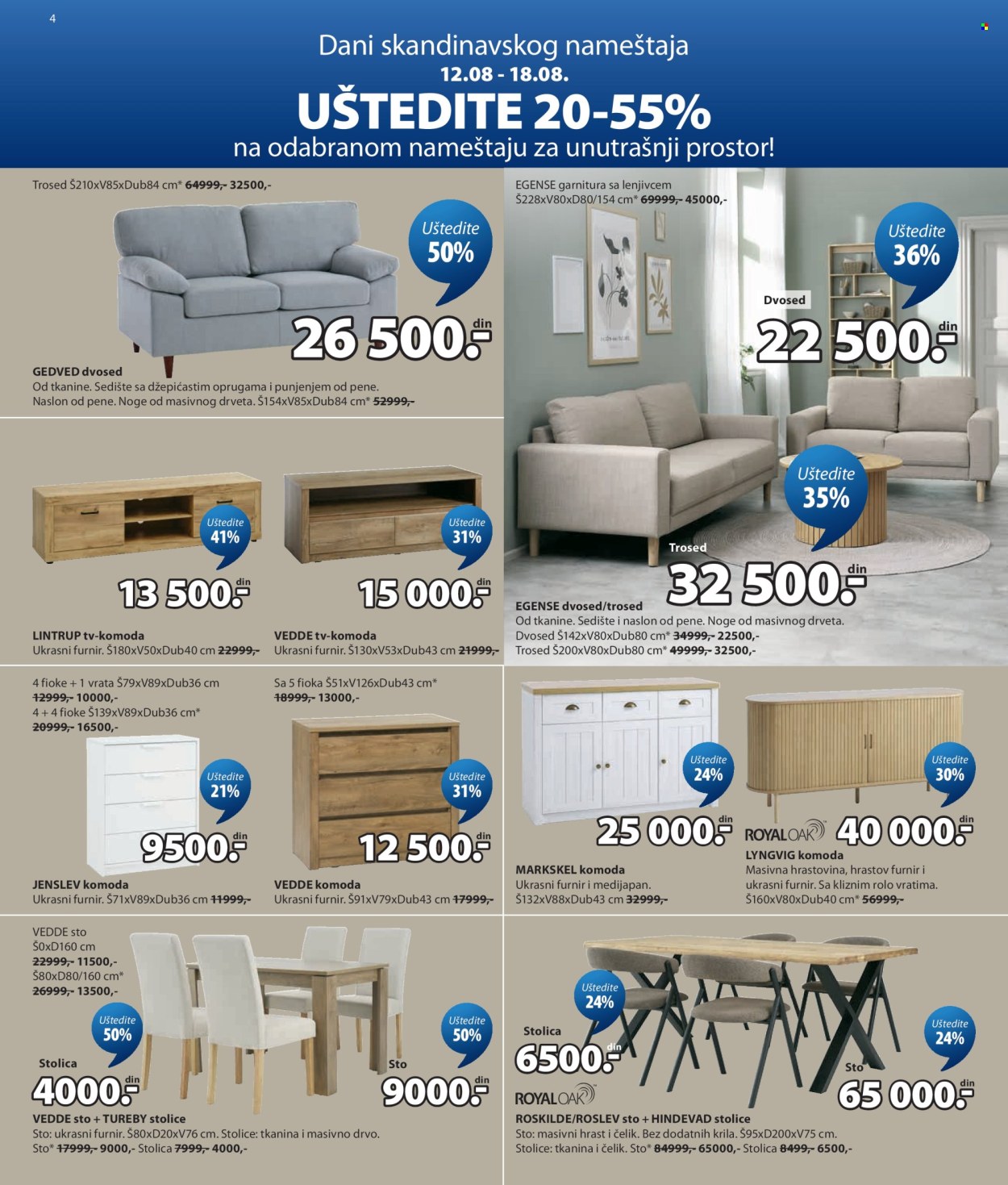 JYSK katalog - 12.08.2026 - 01.09.2026. Stranica 4