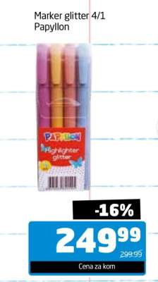 Marker glitter 4/1 Papyllon