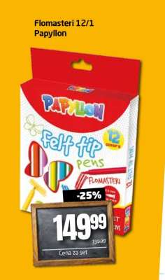 Flomasteri 12/1 Papyllon