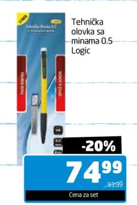 Tehnička olovka sa minama 0.5 Logic