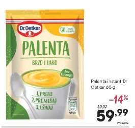 Palenta instant Dr. Oetker 60 g