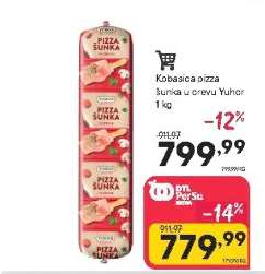 Kobasica pizza šunka u crevu Yuhor