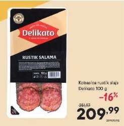 Kobasica rustik slajs Delikato 100 g