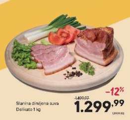 Slanina dimljena suva