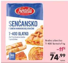 Brašno pšenično T-400 Sentella 1 kg