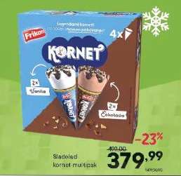 Sladoled kornet multipak