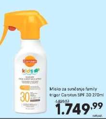 Mleko za sunčanje family triger Caroten SPF 30 270ml