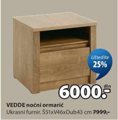 VEDDE NOĆNI ORMARIĆ