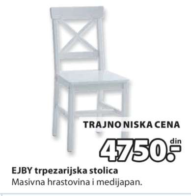EJBY trpezarijska stolica