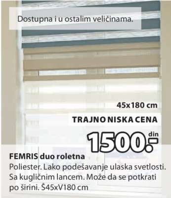 FEMRIS DUO ROLETNA