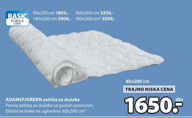ADAMSFJORDEN zaštita za dušeke