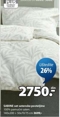 SABINE set satenske posteljine