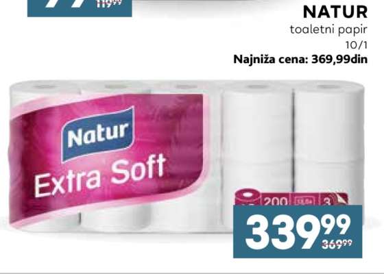 NATUR toaletni papir 10/1